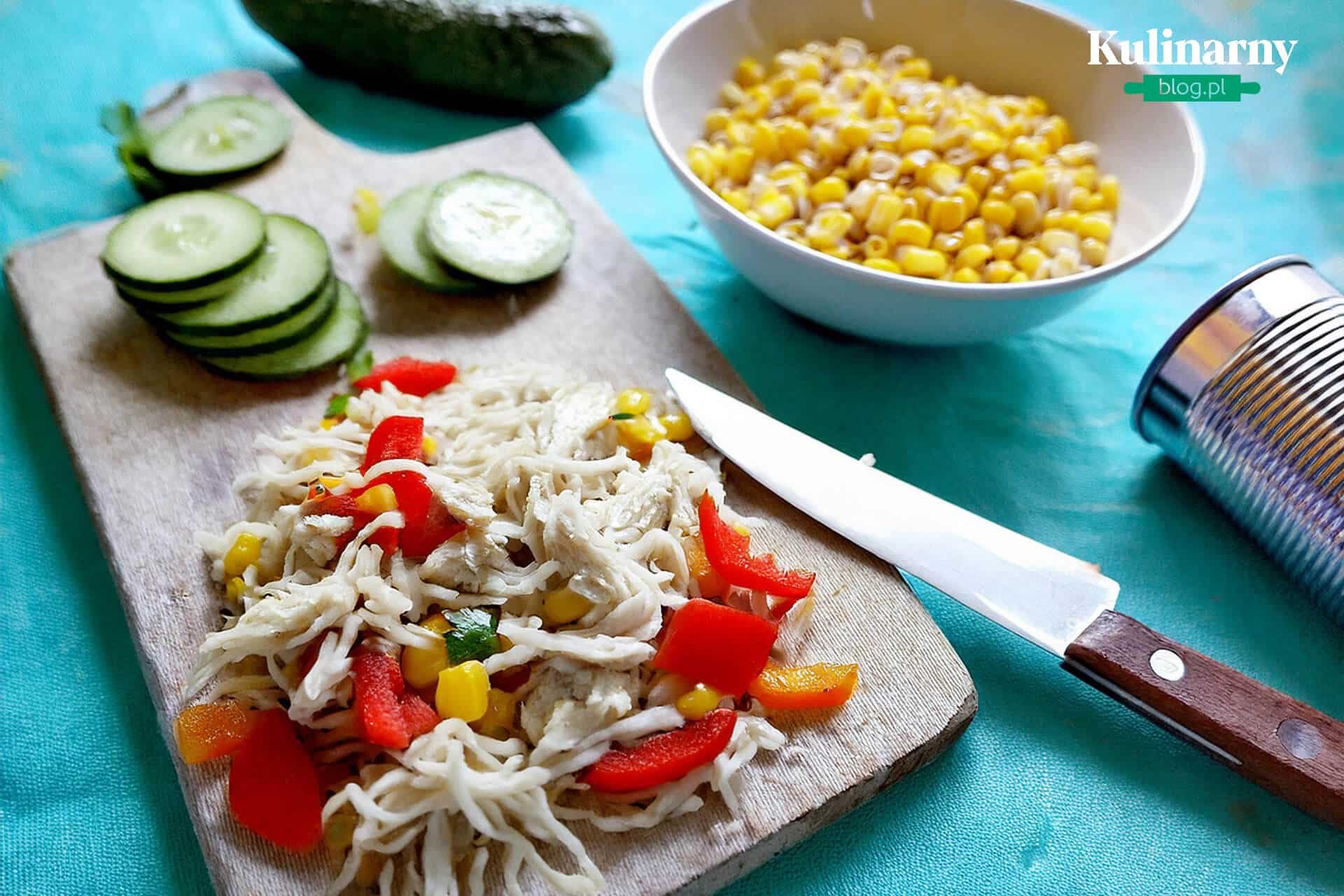 Sałatka z zupek chińskich