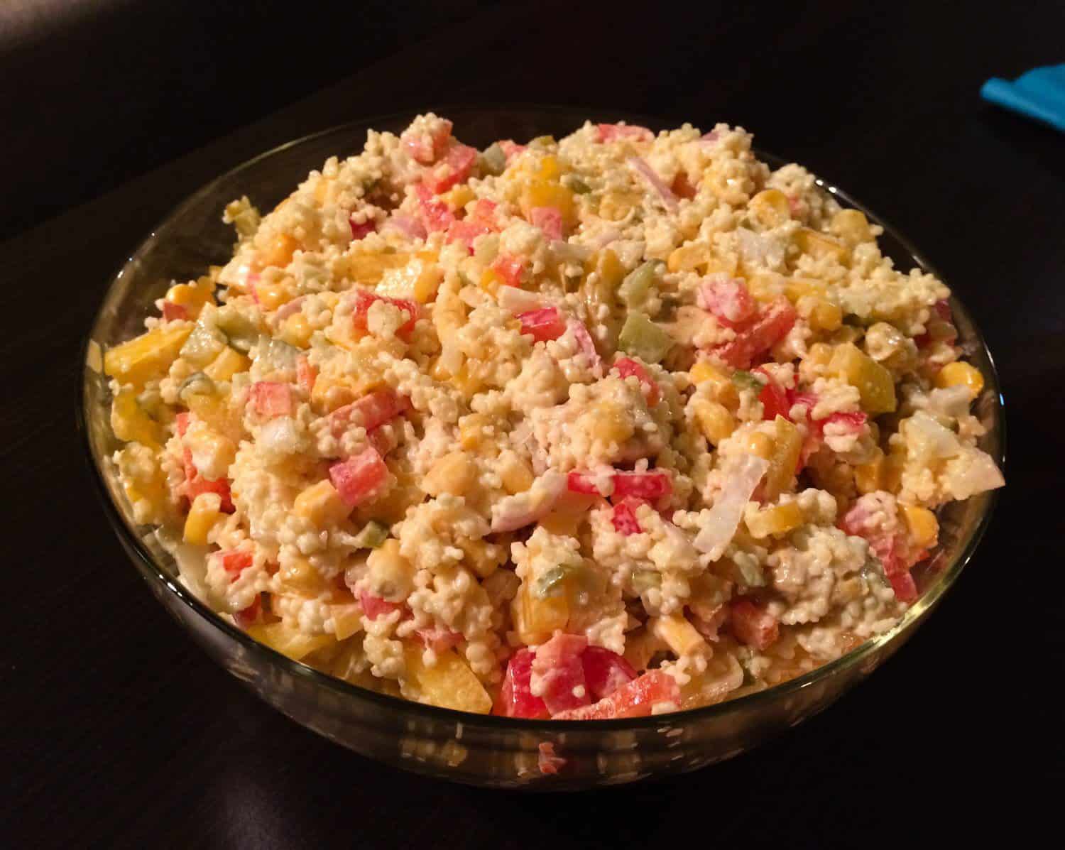 Kolorowa sałatka z kuskusem 1 Kolorowa sałatka z kuskusem