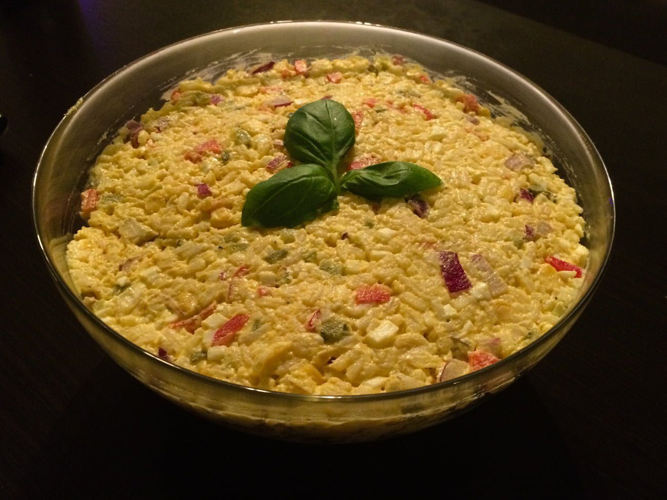 Sałatka curry z ryżem