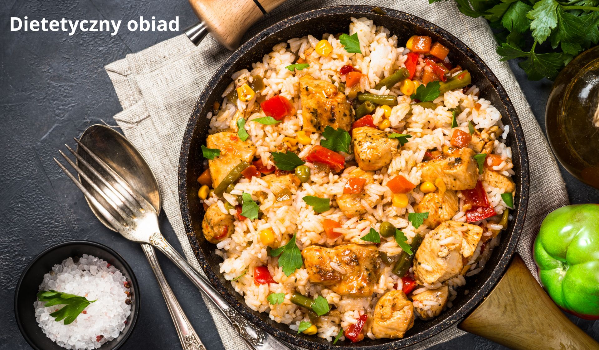 Dietetycznie - Kurczak z ryżem i warzywami