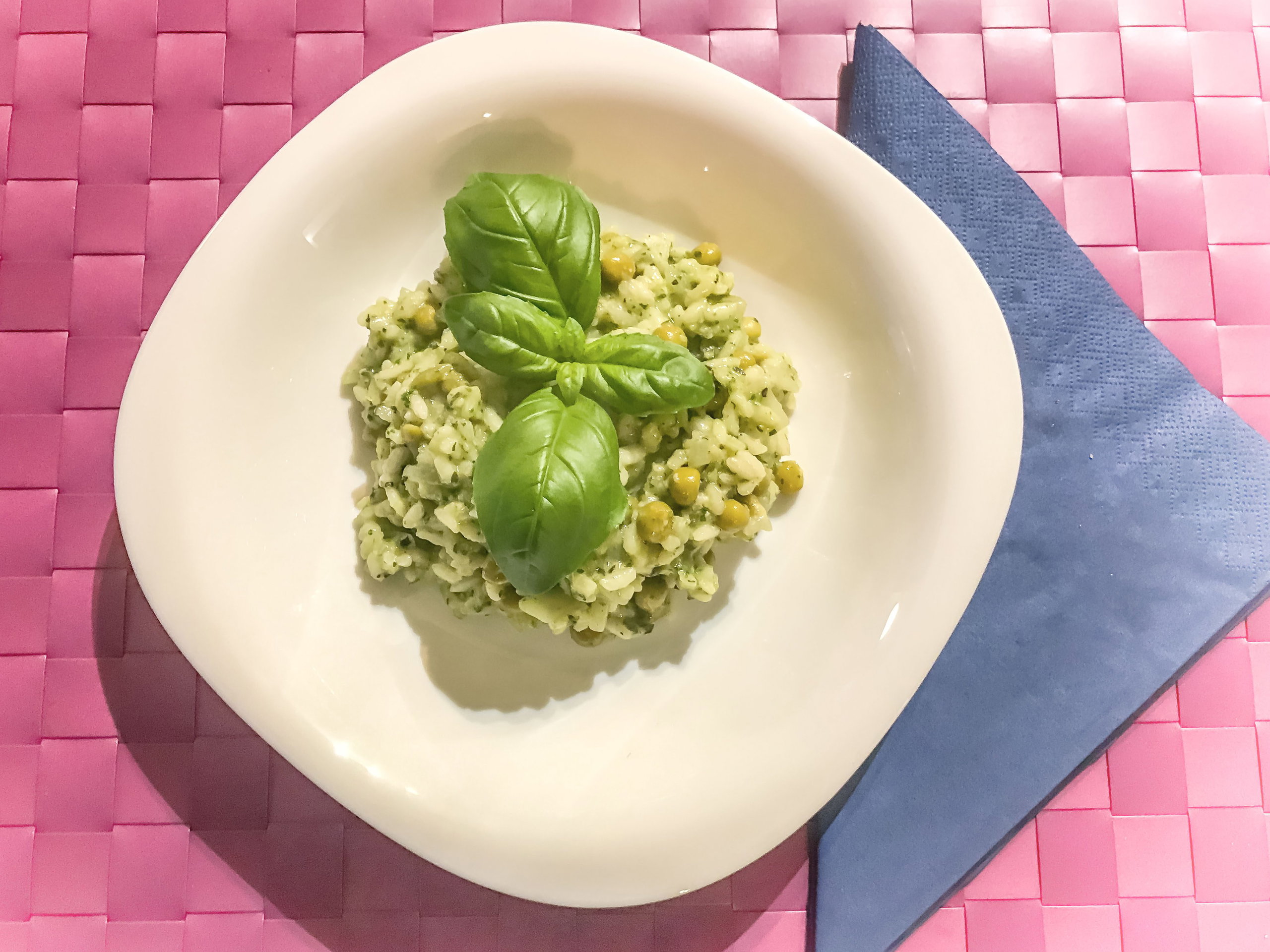 Risotto z zielonym groszkiem