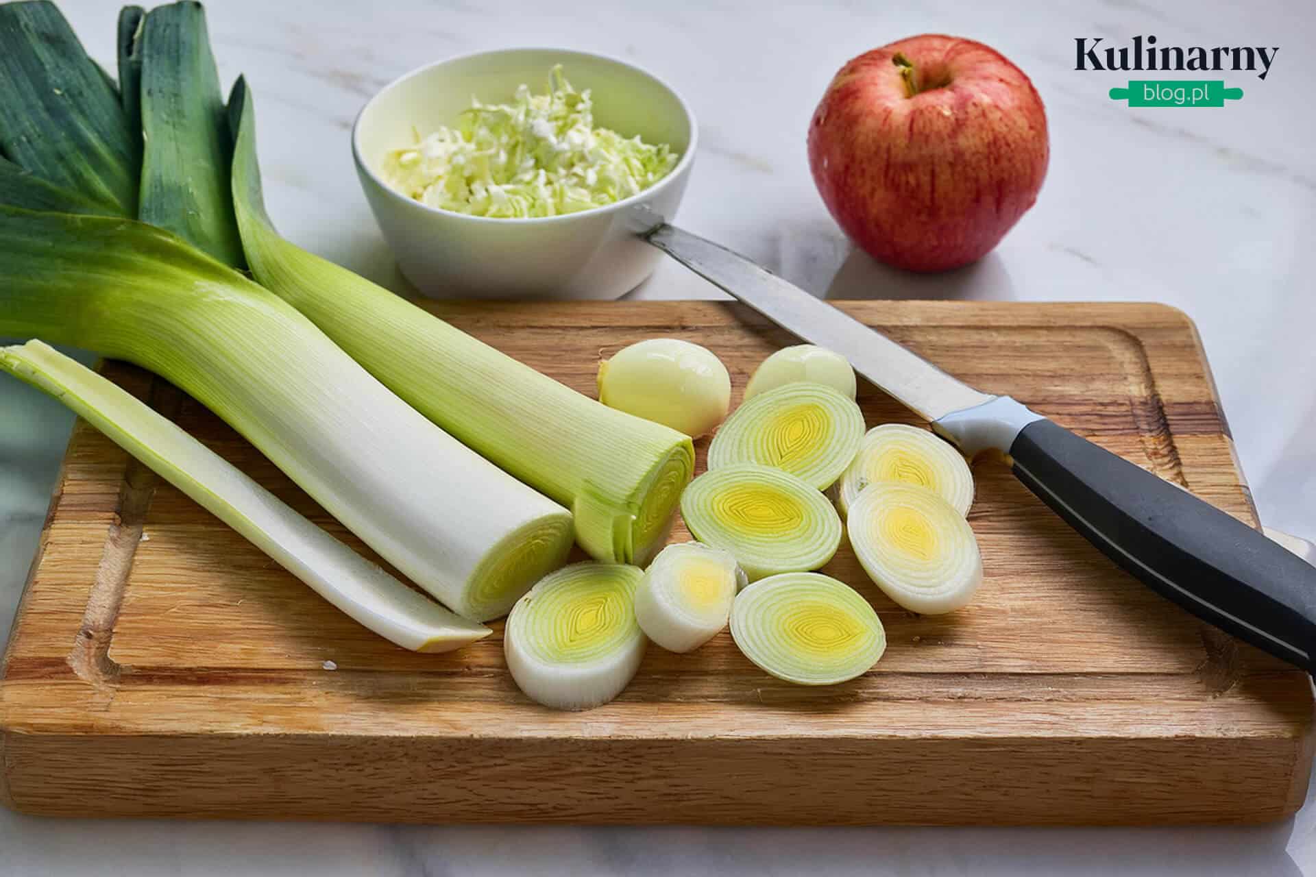 Sałatka z pora 1 Sałatka z pora