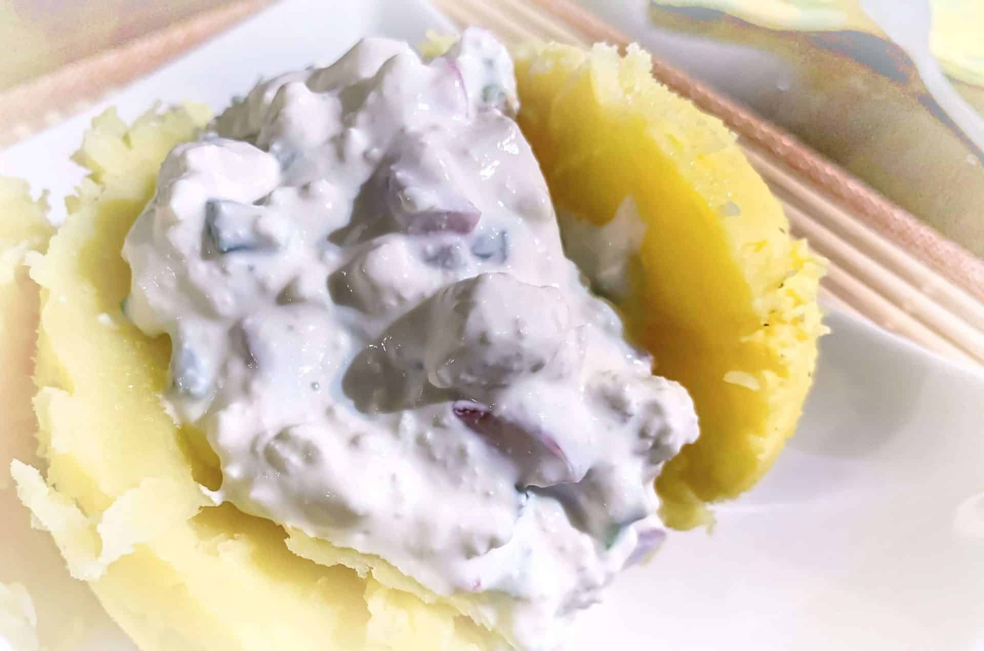 Pyry z gzikiem, czyli ziemniaki z twarogiem