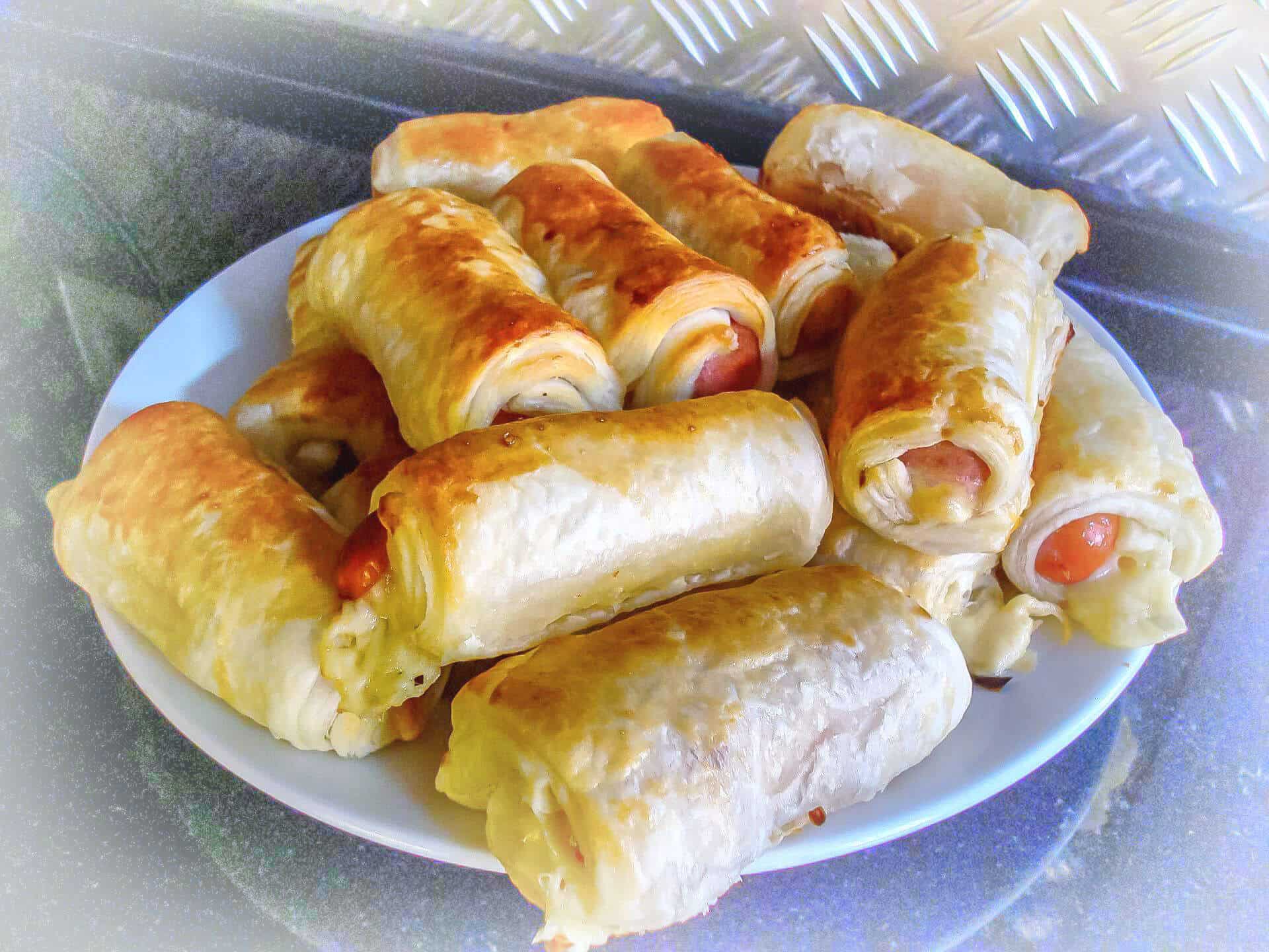 Parówki w cieście francuskim 1 Parówki w cieście francuskim