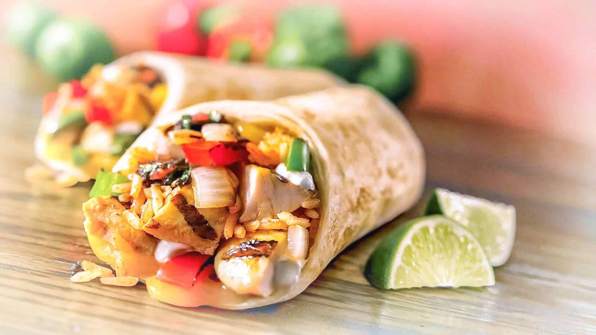 Tortilla z kurczakiem i ryżem 1 Tortilla z kurczakiem i ryżem