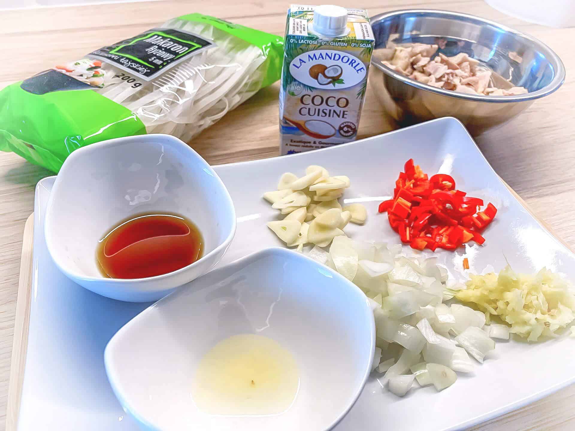 Tajska zupa z kurczakiem