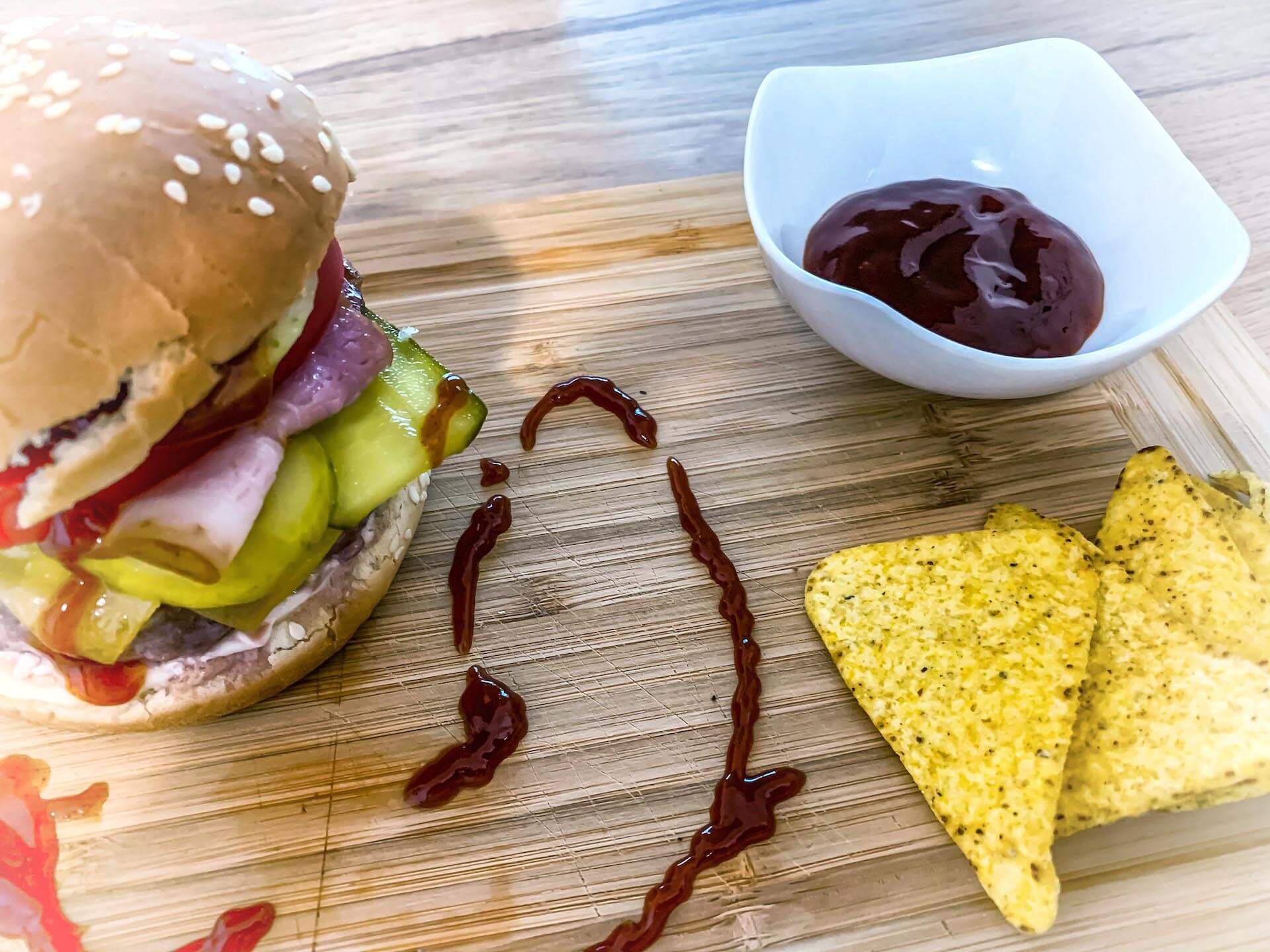 Domowy burger BBQ