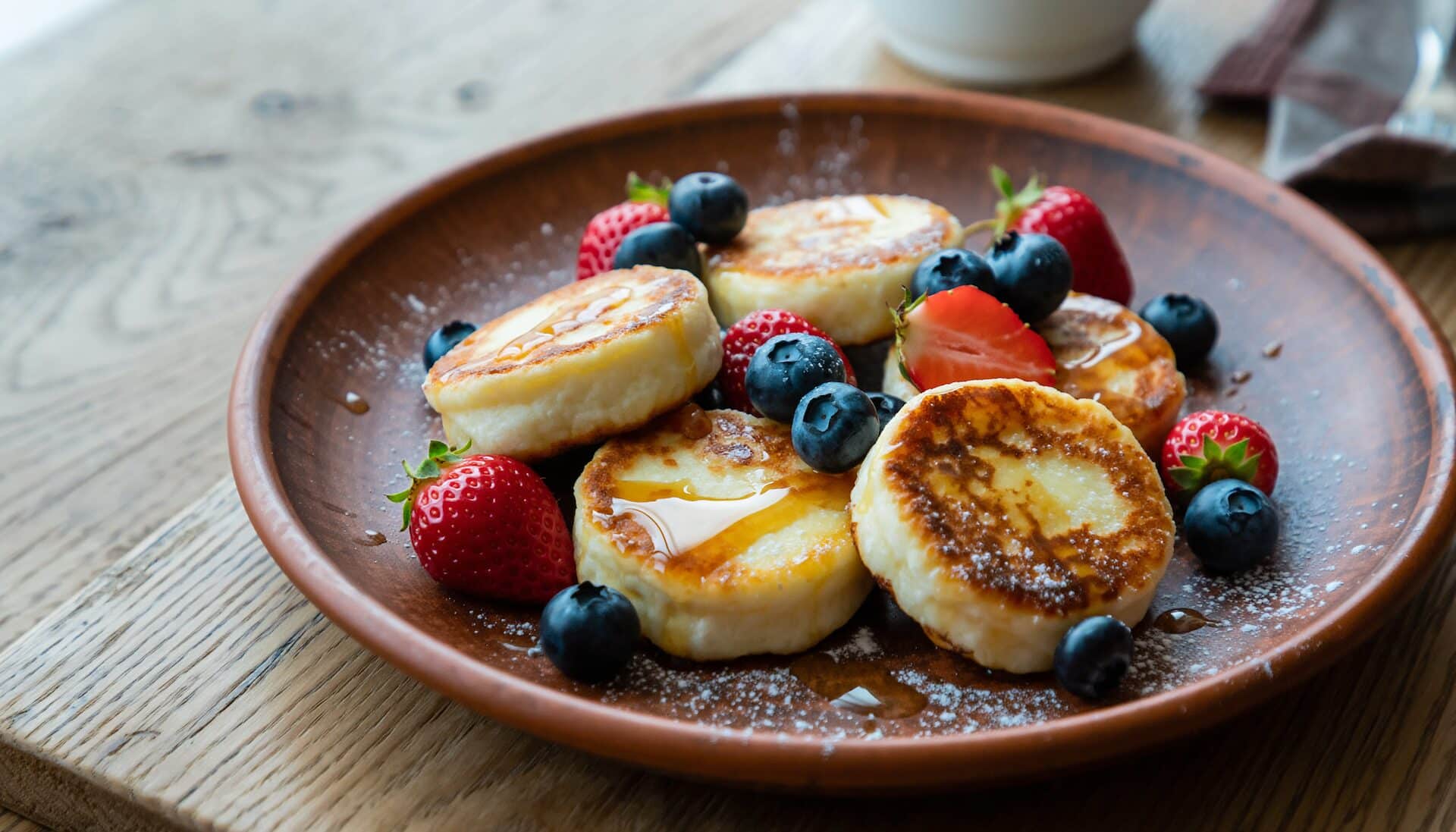 Placki z serka twarogowego