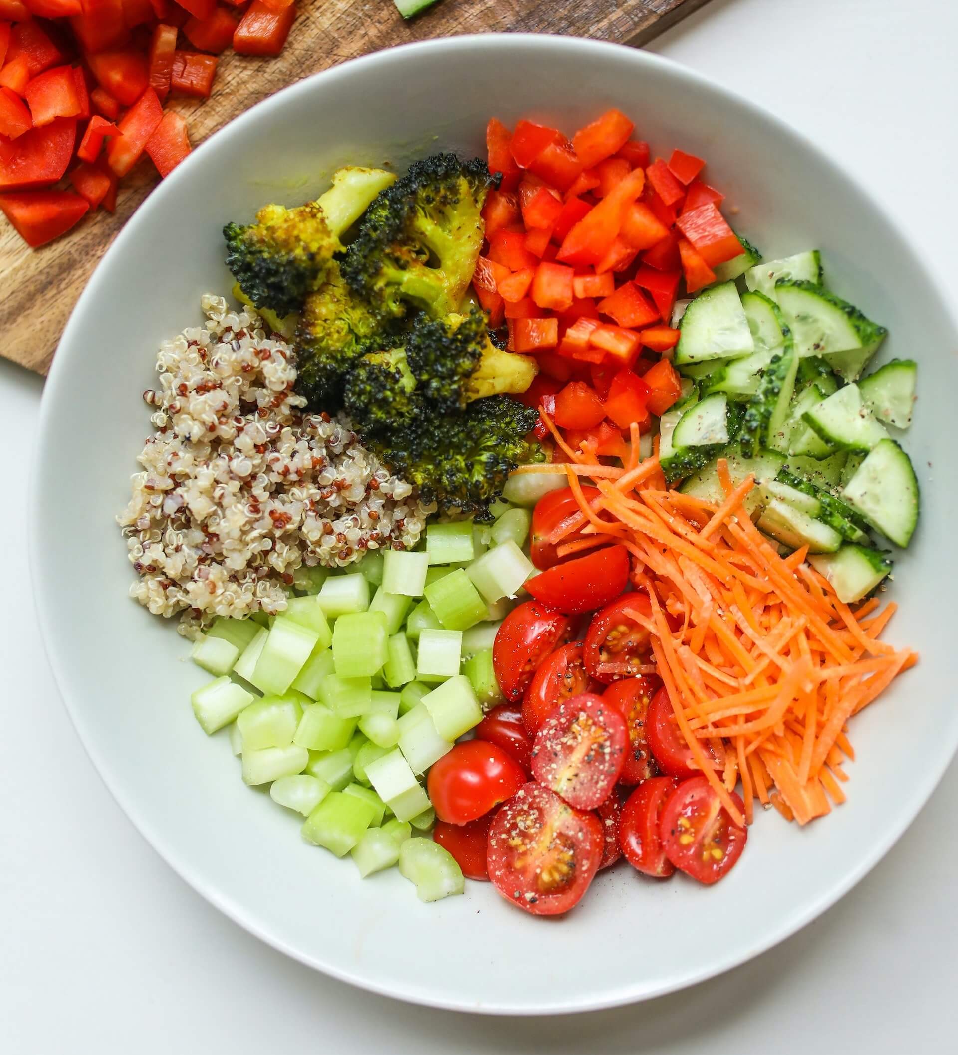 Sałatka "Tęczowy krąg"