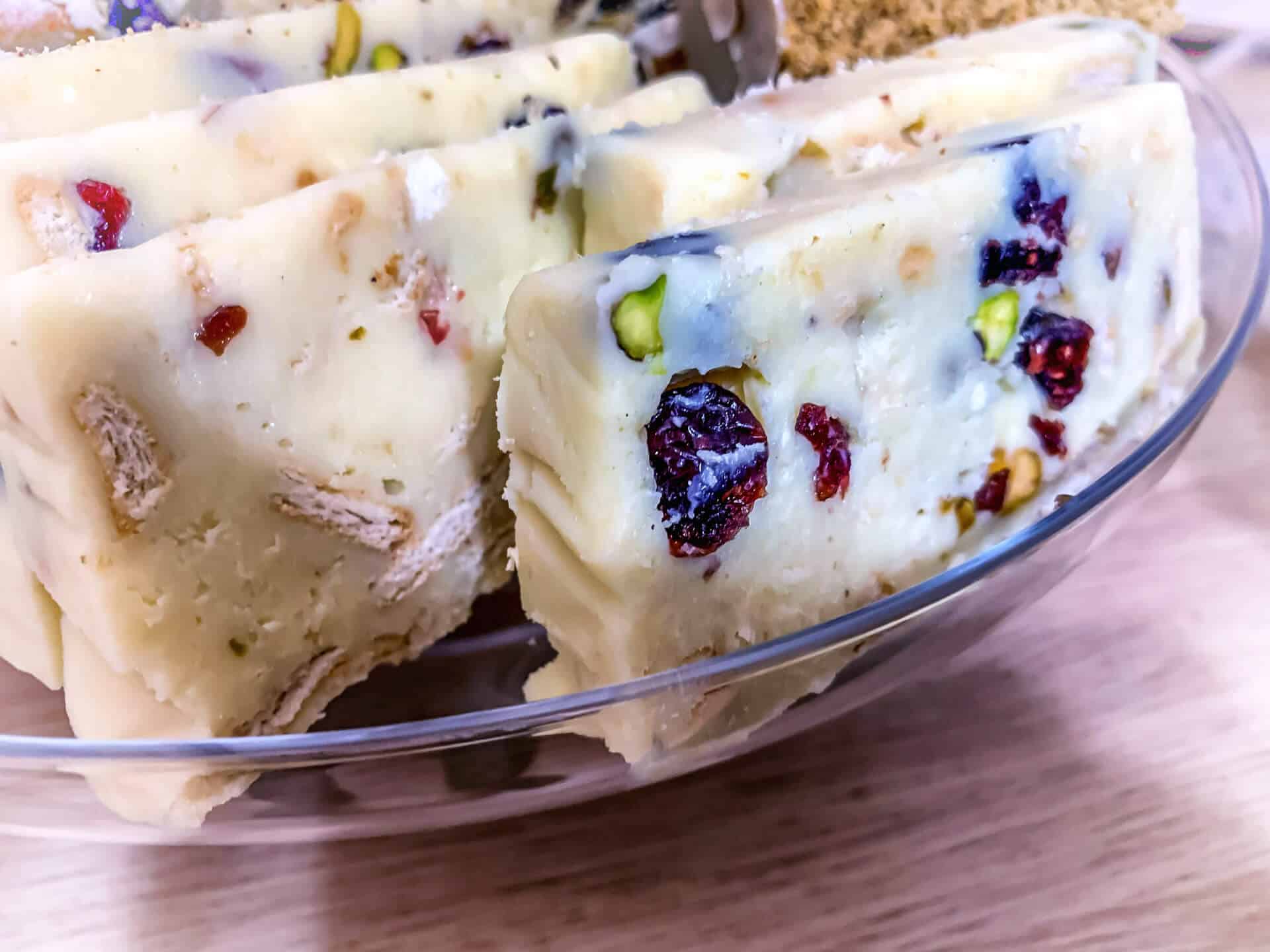 Biały blok czekoladowy