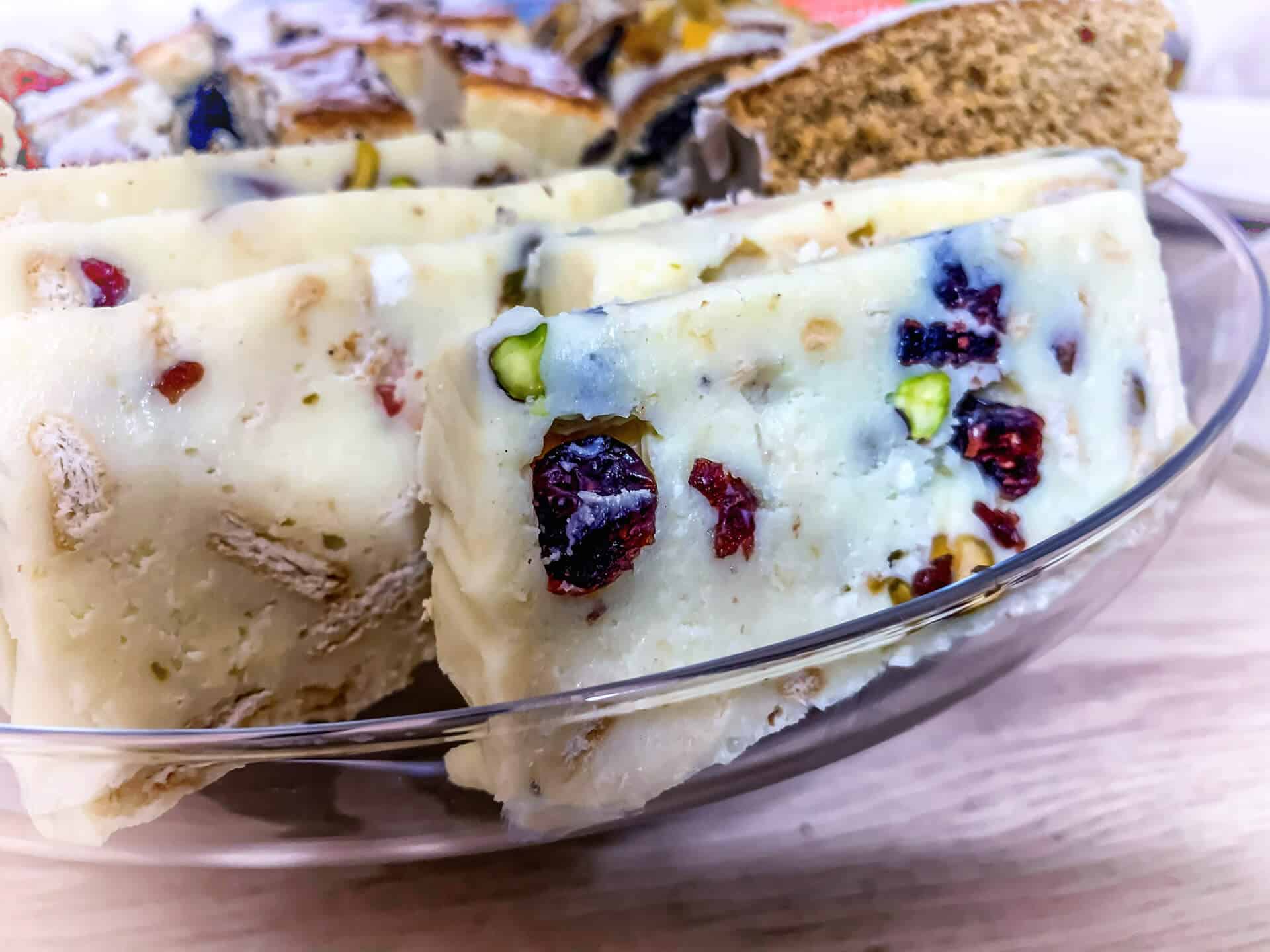 Biały blok czekoladowy