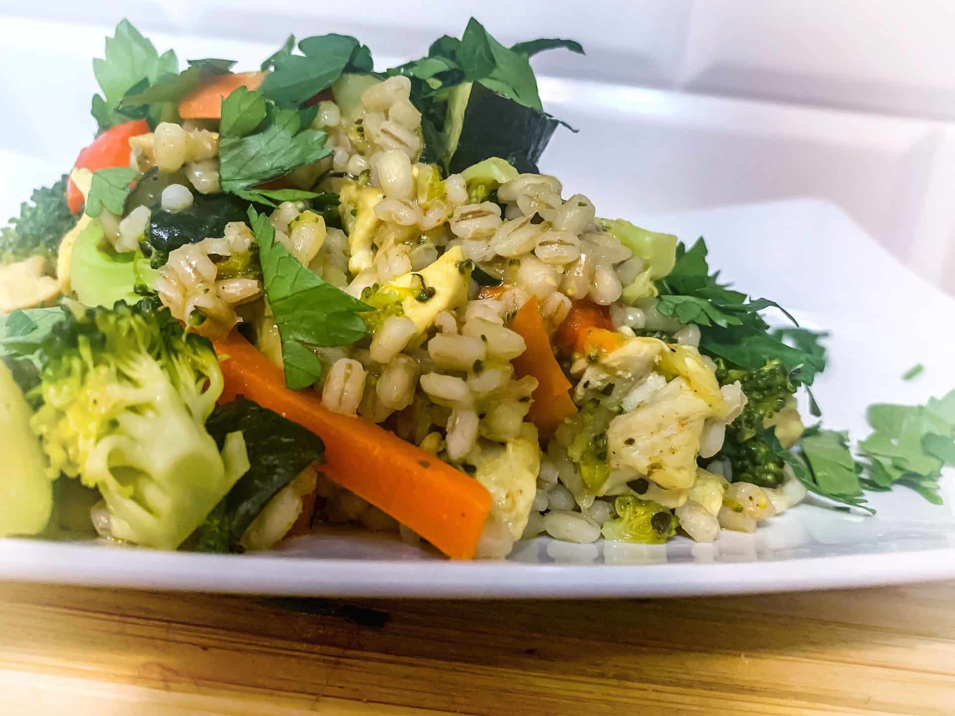 Kasza pęczak z warzywami i kurczakiem 1 Kasza pęczak z warzywami i kurczakiem