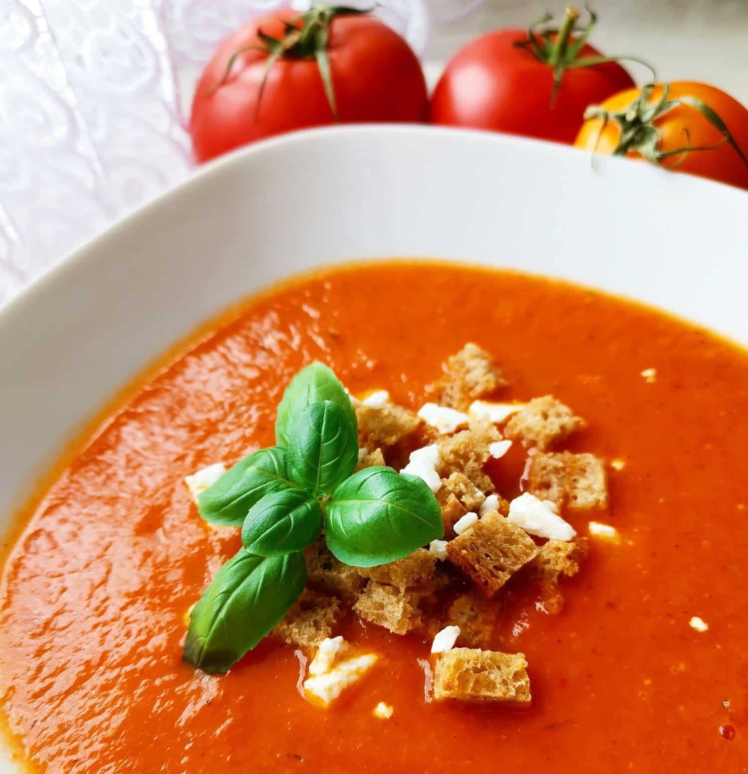 Szybki krem z pomidorów