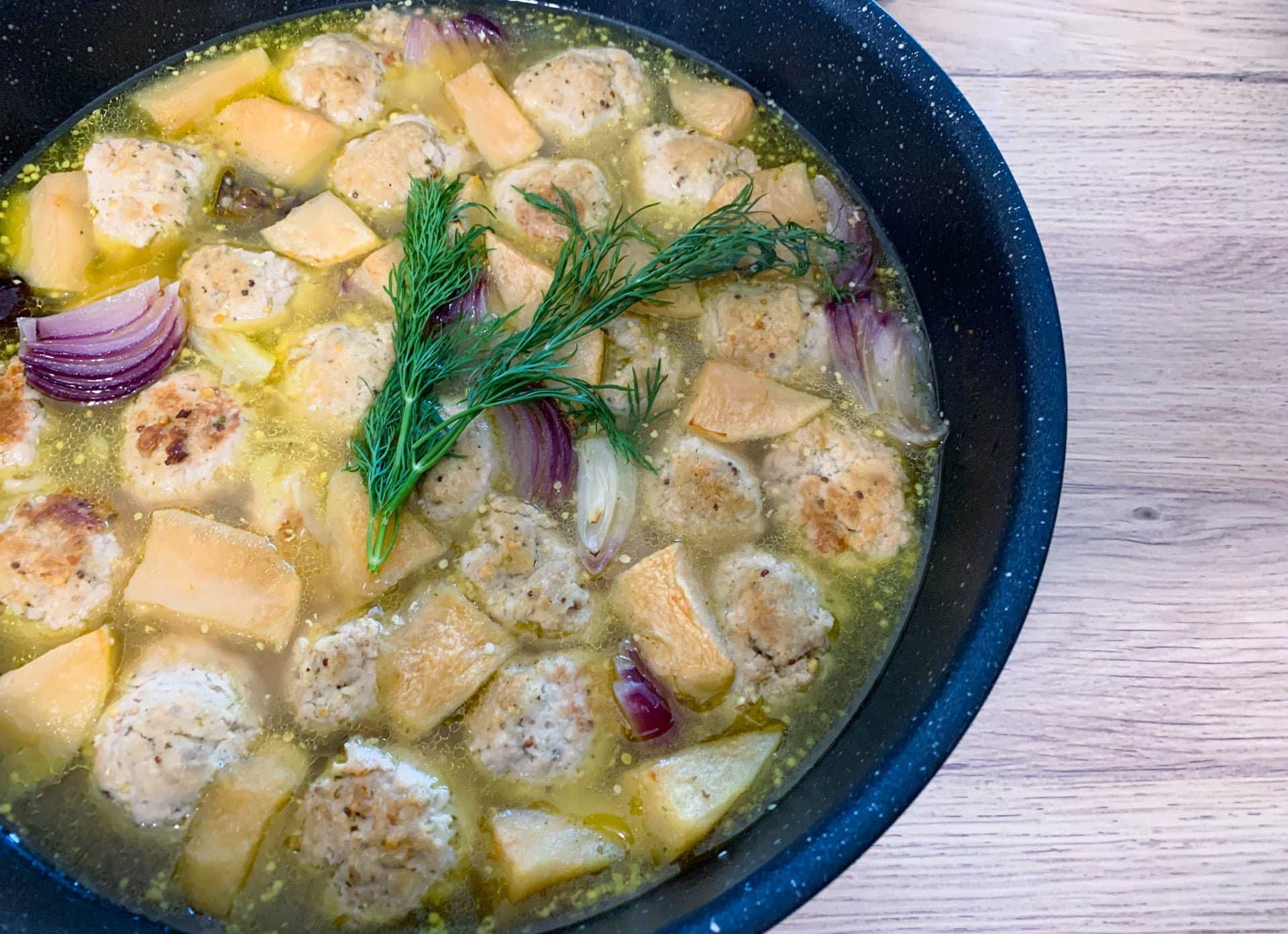 Pulpety z polędwiczki wieprzowej z miętą