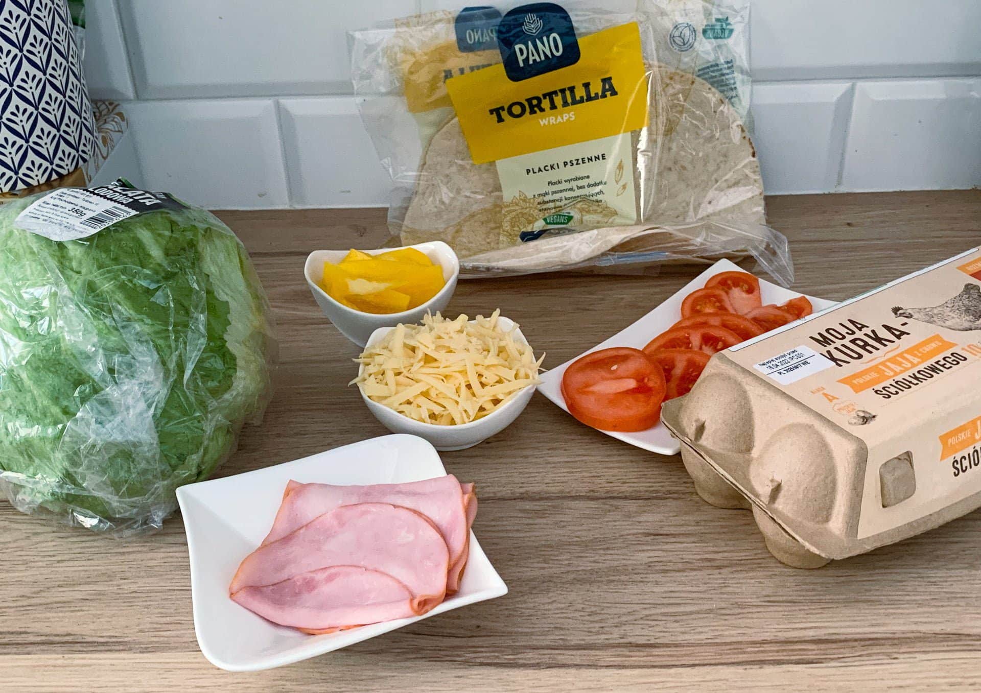 Tortilla z jajecznicą i warzywami 1 Tortilla z jajecznicą i warzywami