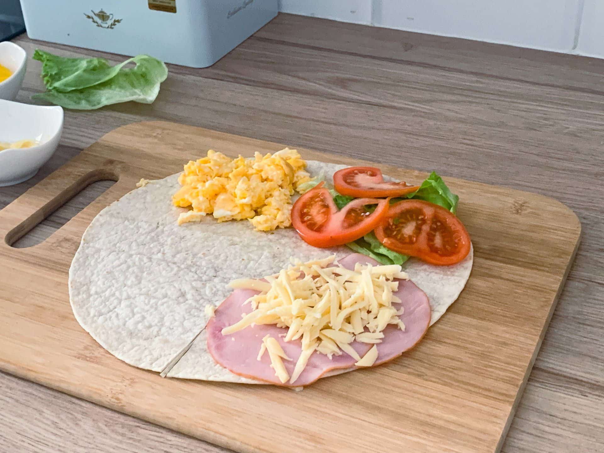 Tortilla z jajecznicą i warzywami 2 Tortilla z jajecznicą i warzywami