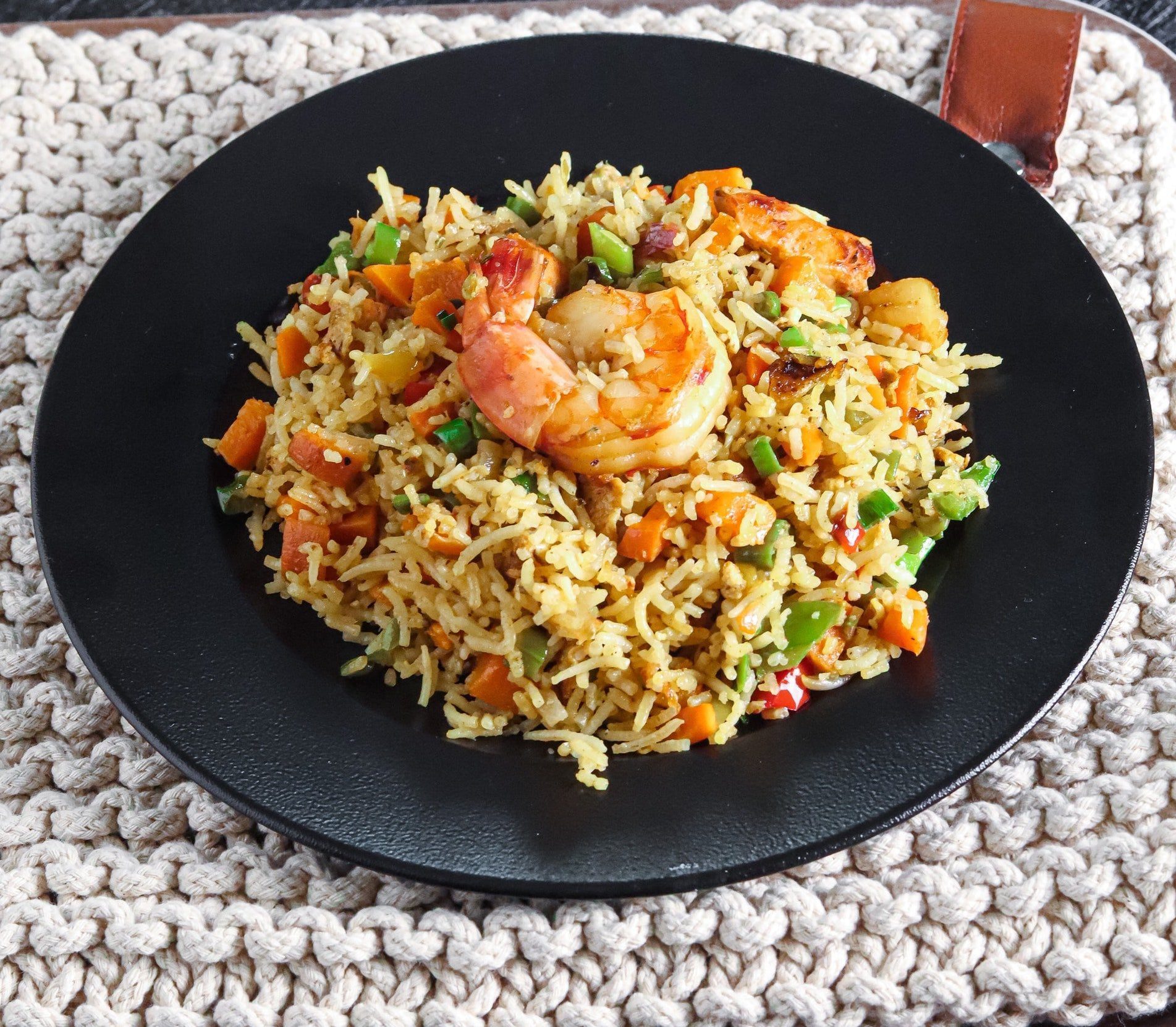 Ryż smażony z krewetkami
