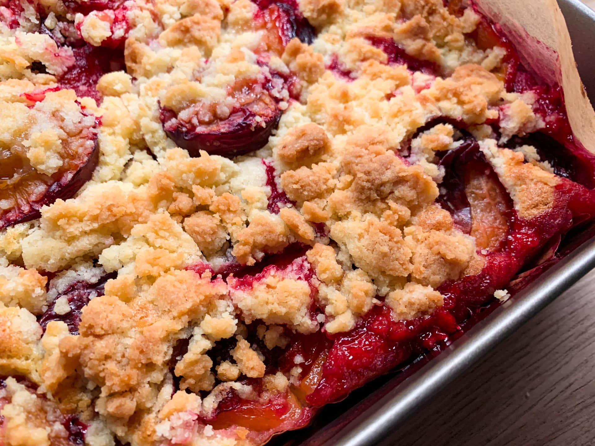 Ucierane ciasto ze śliwkami 2 Ucierane ciasto ze śliwkami