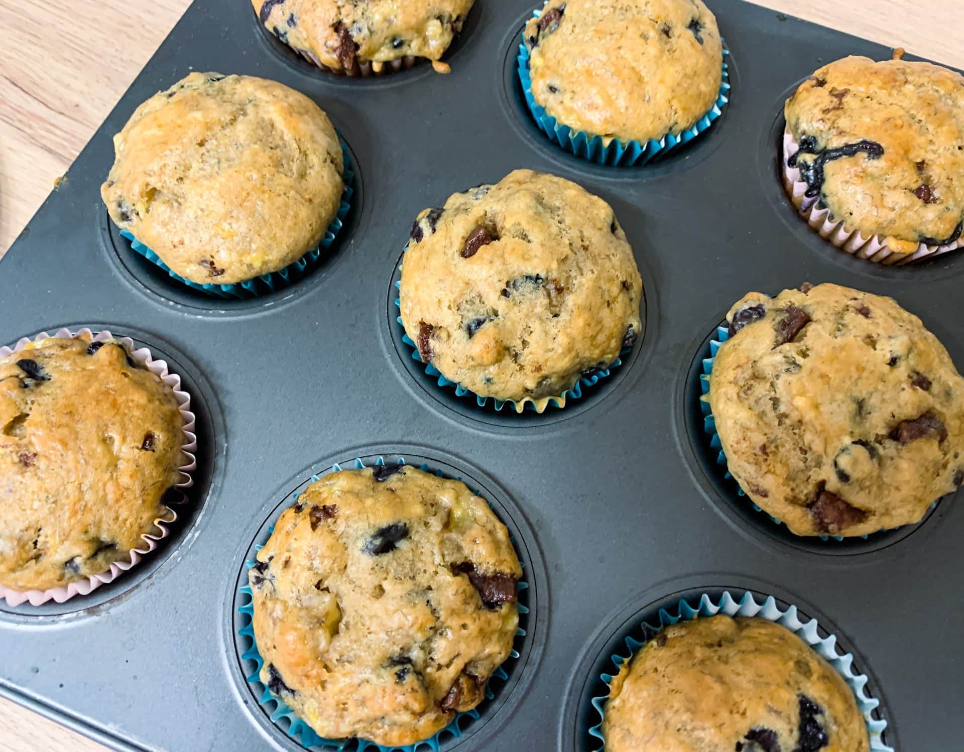 Babeczki z borówkami i czekoladą