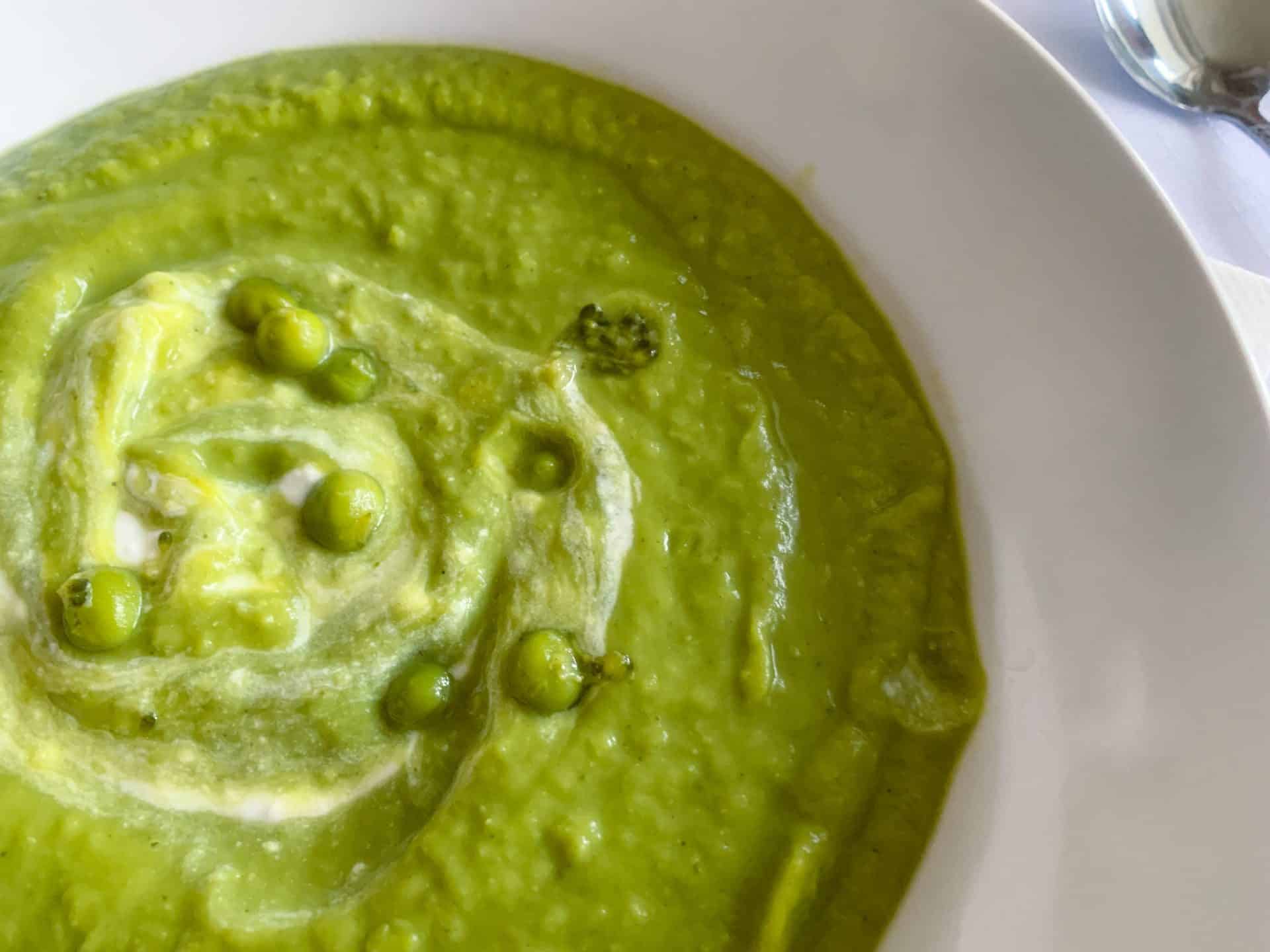 Krem z groszku i brokuła