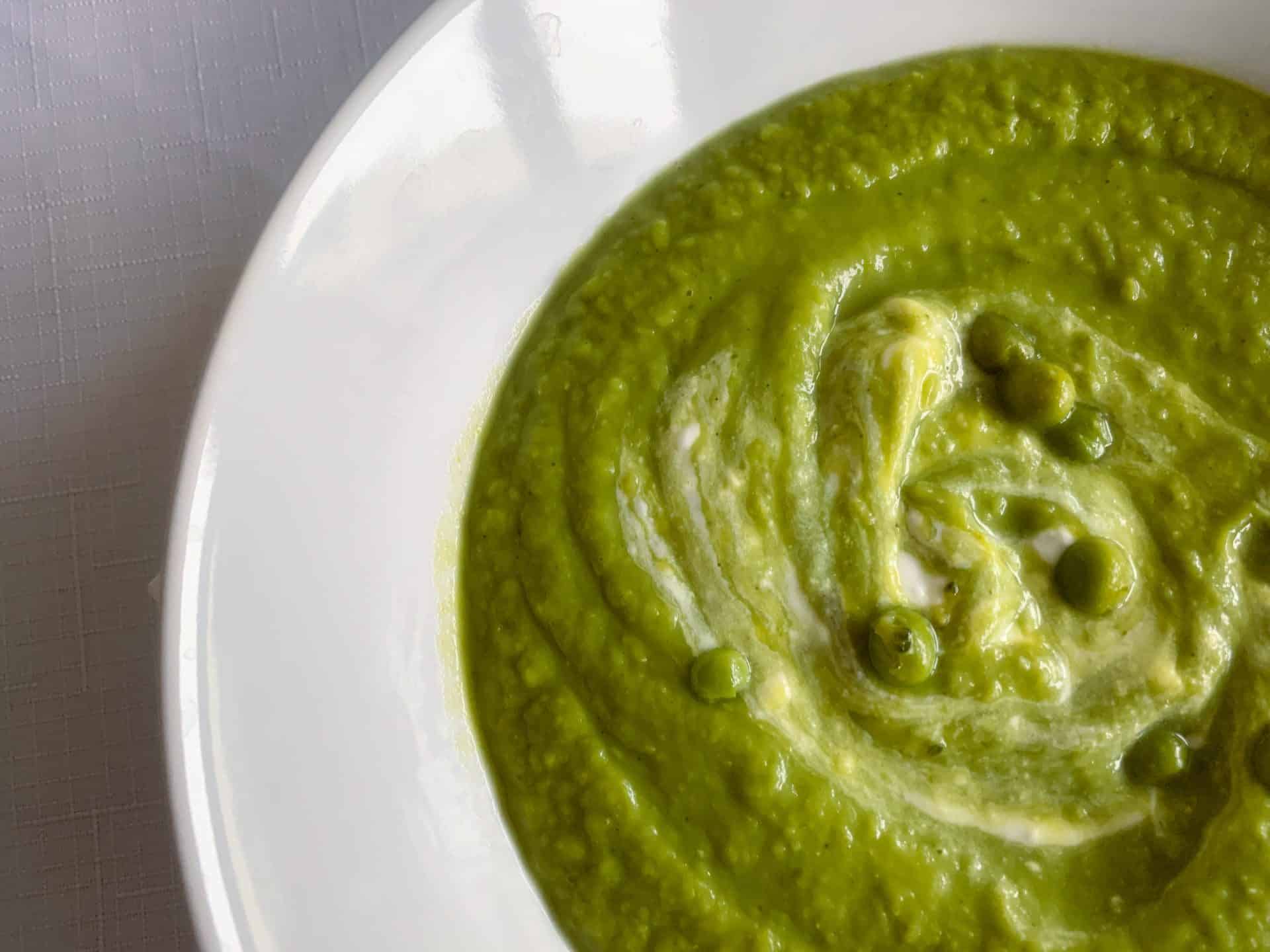 Krem z groszku i brokuła