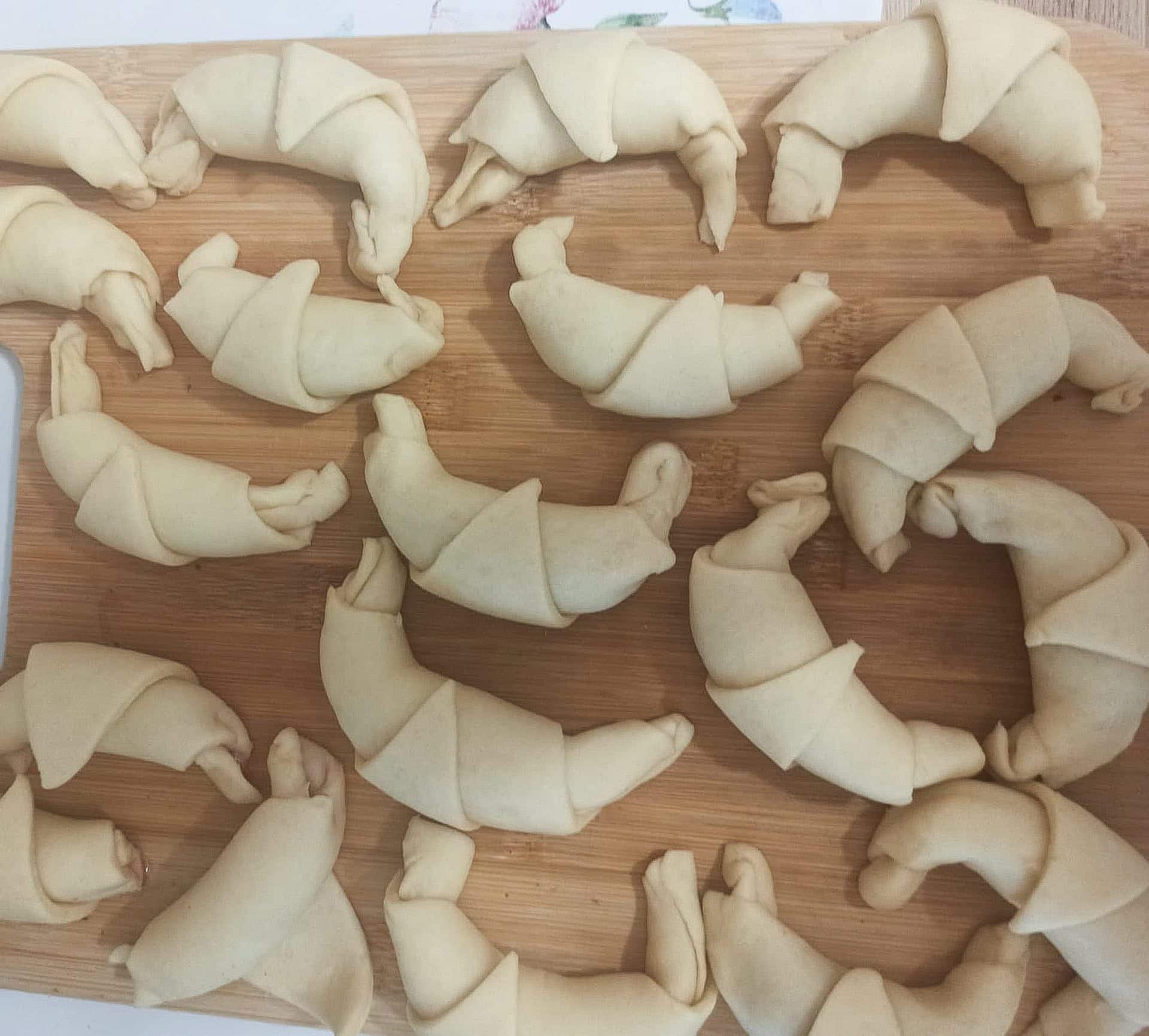 Rogaliki krucho drożdżowe