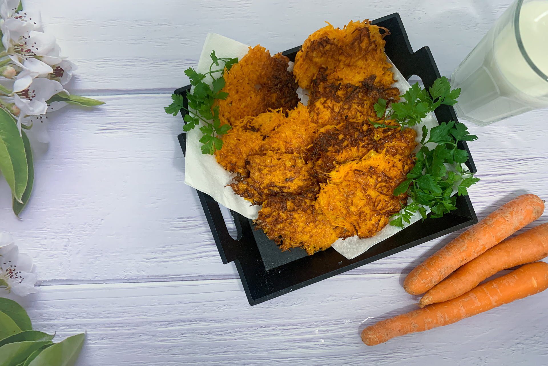 Placuszki marchewkowe