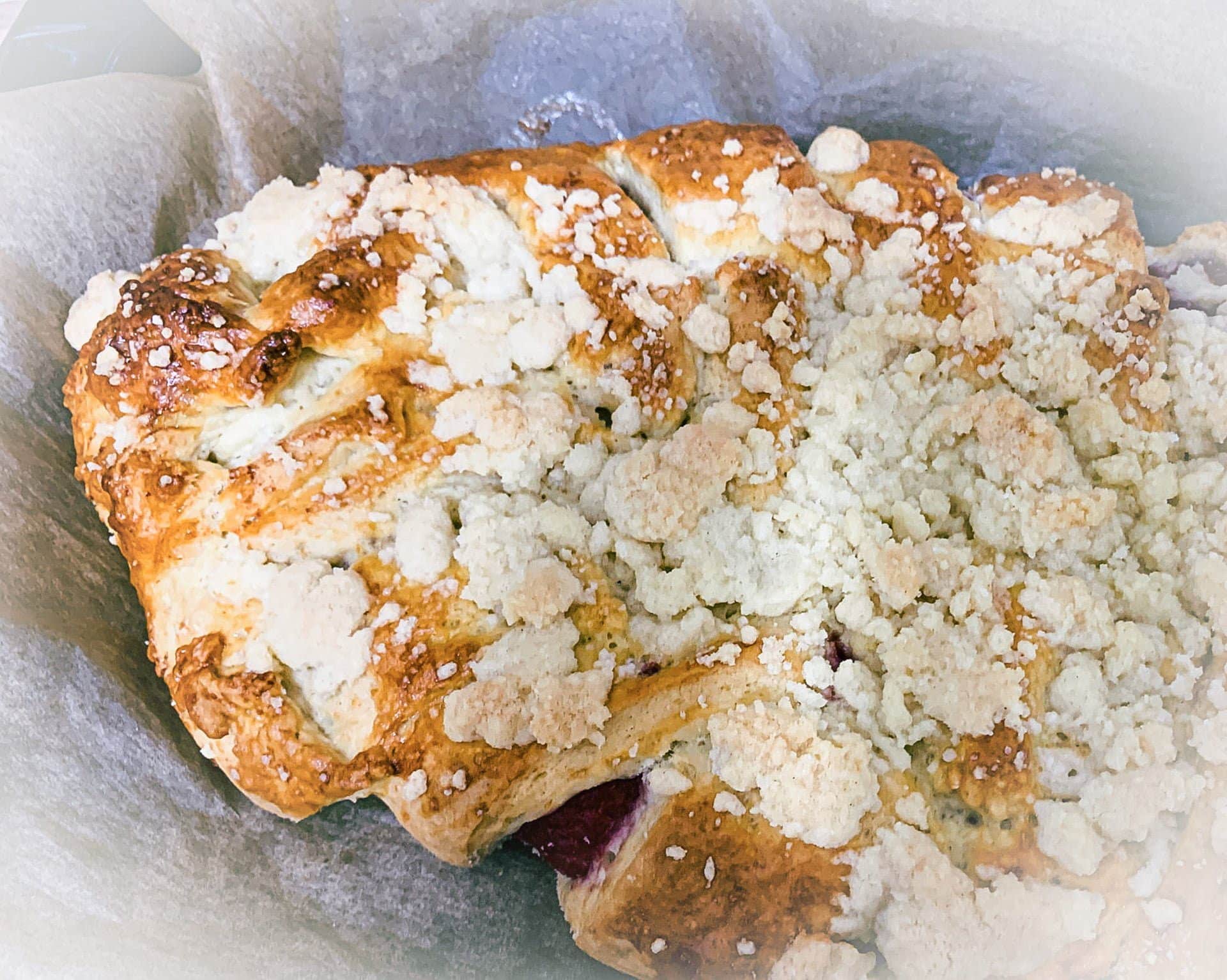 Strucla z rabarbarem