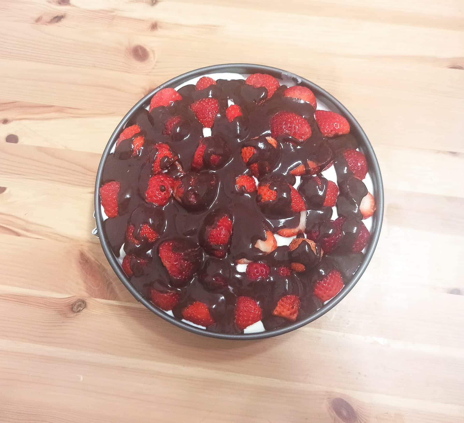 Ciasto truskawkowe ptasie mleczko