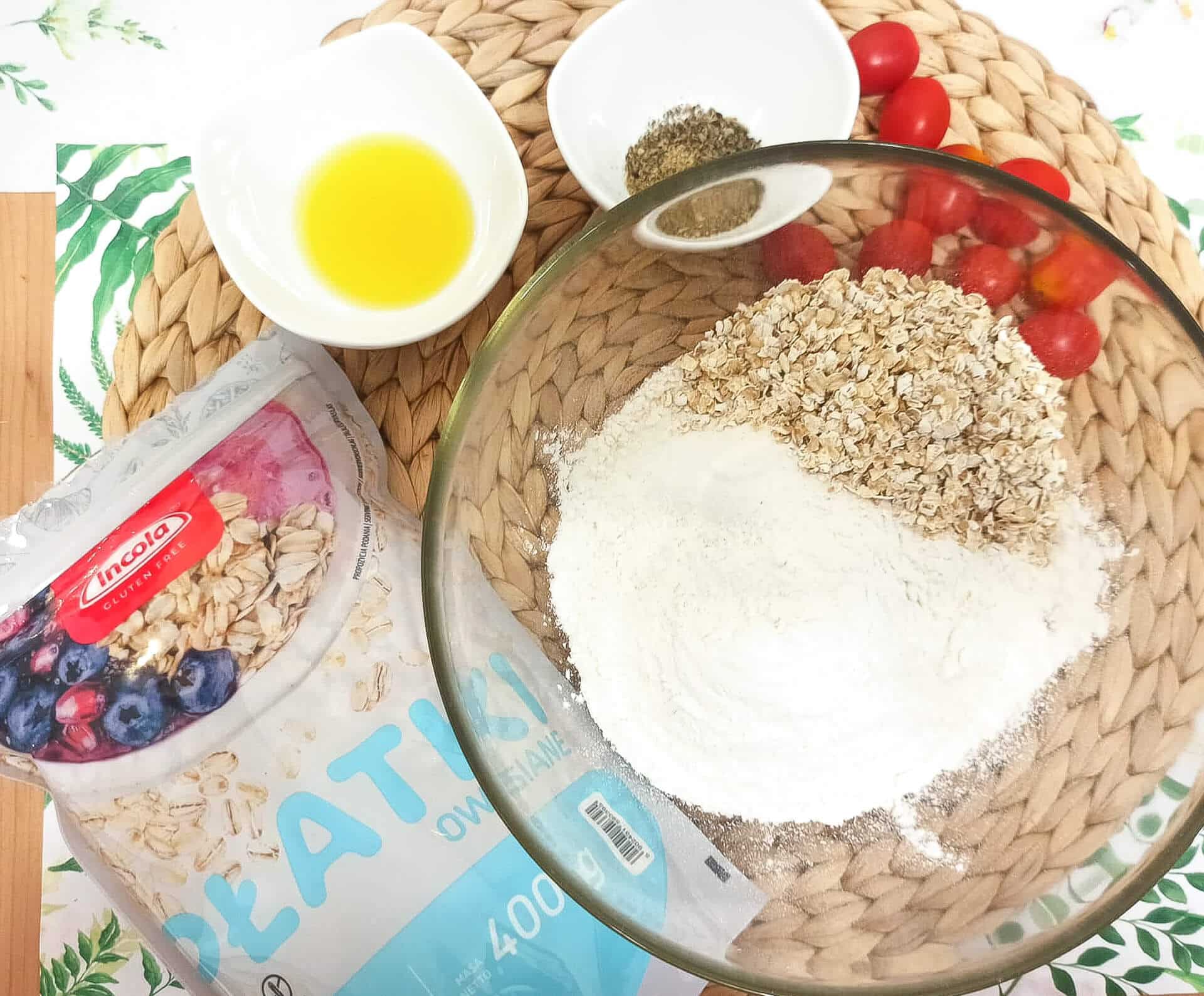 Pizza z płatków owsianych - Pizza prosciutto crudo e rucola