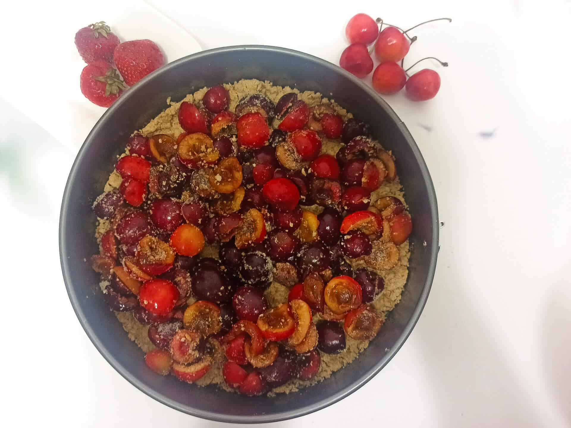 Ciasto owsiane z owocami