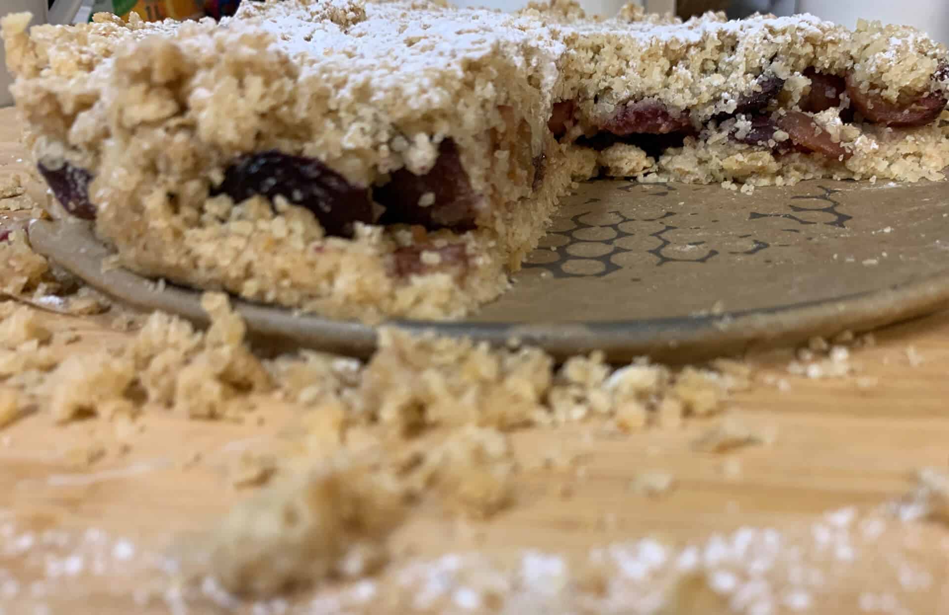 Ciasto owsiane z owocami