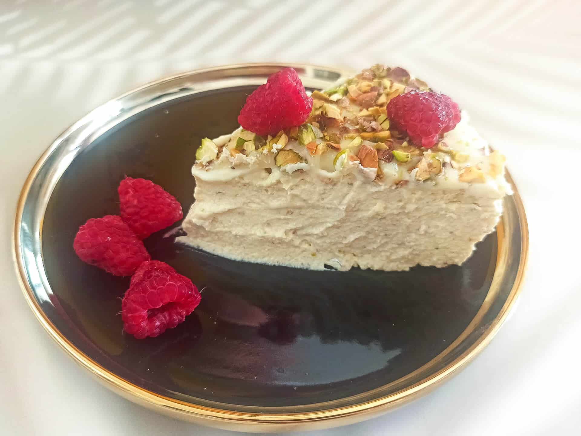 Keto sernik pistacjowy 8 Keto sernik pistacjowy