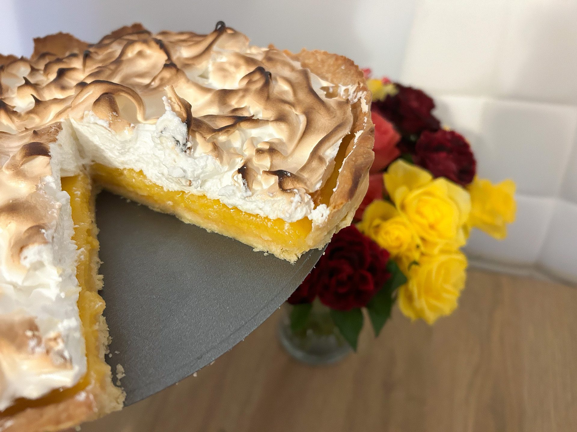 Tarta cytrynowa z bezą włoską