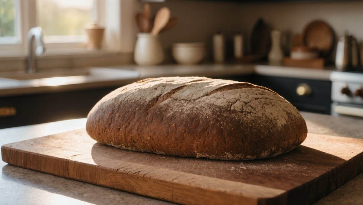 Dlaczego chleb nie wyrasta? Najczęstsze błędy i jak ich uniknąć 1 Upieczony ciemny chleb