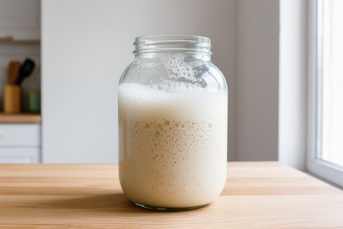 Dlaczego chleb nie wyrasta? Najczęstsze błędy i jak ich uniknąć 2 Zakwas w słoiku