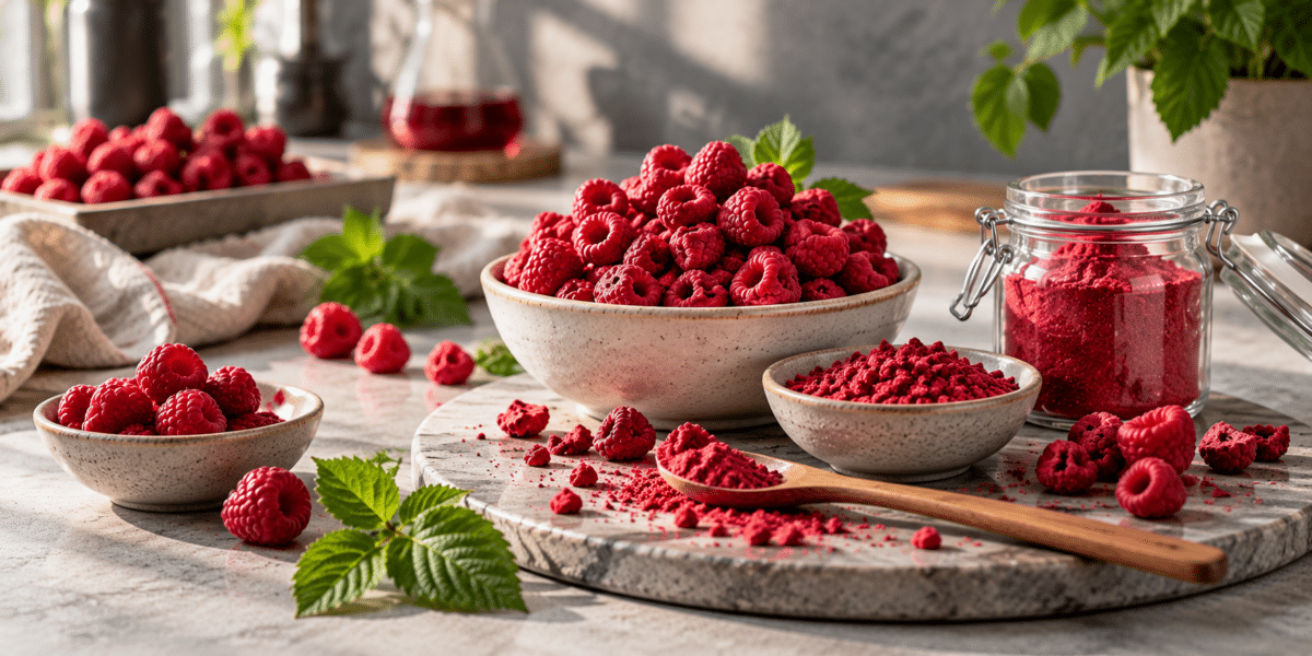 Maliny liofilizowane w napojach – jak wykorzystać ich smak, kolor i aromat w domowych recepturach?